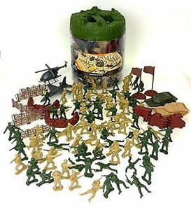75寸桶装现代小兵人沙盘兵人
