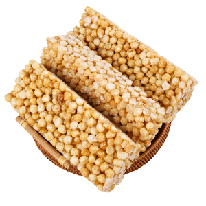 大米糕糖传统米花糕白糖麦芽糖爆米花儿童零食怀旧点心河南特产