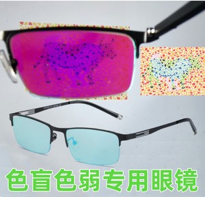 双面镀膜新款色盲色弱眼镜红绿色弱专用眼镜色盲眼镜看图辨色纠正