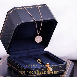 doraemon多拉a梦小铃铛18k金项链通体s925纯银小众轻奢时尚可爱风