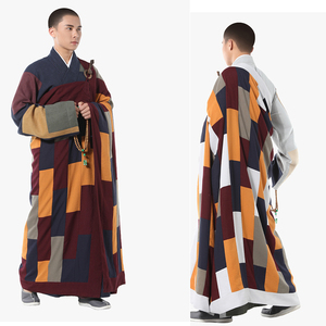 僧服四季冰丝袈裟百纳衣2021秋季补丁僧衣拼接佛教僧装和尚服祖衣