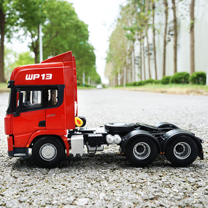 陕汽重卡 德龙卡车 x3000 1:24 原厂 wp13 牵引车拖头 卡车模型