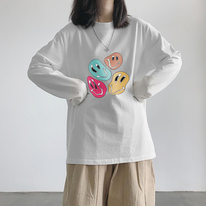 长袖t恤女ins超火学生早春