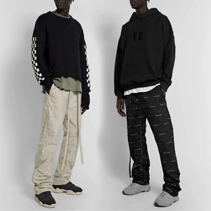 fear of god第六季主线弹幕logo满印字母长裤fog正品男女街头潮牌