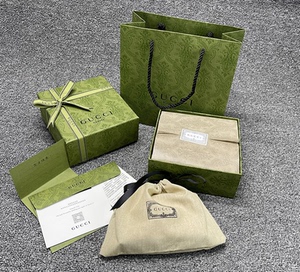 古奇包装袋包装盒口红香水盒口红礼盒香水纸袋防尘袋手提绿色袋子