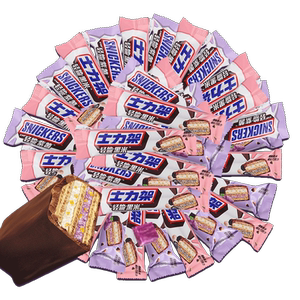 士力架巧克力轻脆黑米紫薯大条威化饼干散装批发好吃的零食排行榜