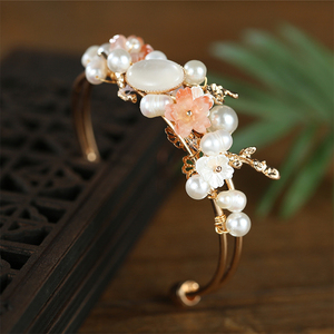 饰菲妮汉服手镯女配饰开口轻奢小众精致国风复古古装首饰古风手环