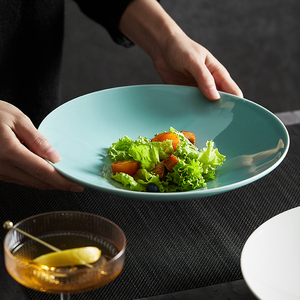 盛菜炒菜盘子高级感菜碟家用陶瓷高端轻奢装菜瓷蝶子酒店餐具摆盘