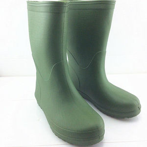 春秋雨鞋男轻便轻质eva防滑一体高筒防水鞋女厚底耐磨泡沫单雨靴