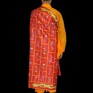 新款用品 僧人服饰祖衣和尚袈裟贡缎彩绘不掉色僧衣千佛衣 千花衣