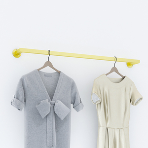 壁挂式服装店展示架上墙女装店悬挂衣架网红衣服挂衣架童装货架子