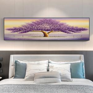 5d钻石画卧室床头满钻贴砖点钻石绣十字绣2022客厅新款发财树轻奢