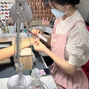 全棉围裙定制logo印字日式女美术生美甲师专用花艺家用厨房工作服