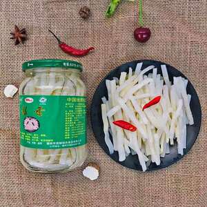 河南洛阳偃师特产西银银条偃师银条菜凉拌菜原味礼盒装450克×4瓶