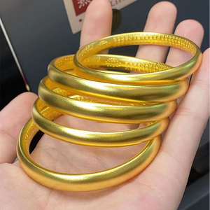 金包银手镯女士黄金心经古法实心镯子纯金泥鳅背镯子纯银定制首饰