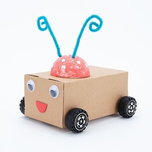 科技制作小发明纸箱扫地机器人科学实验玩具废物利用创意环保手工