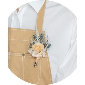 21新永生花香槟色玫瑰新郎胸花宴会襟花旅拍真花胸针伴娘新娘婚礼