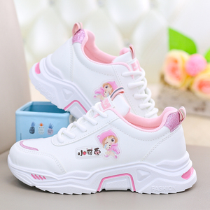 女孩鞋子春秋新款女大童单鞋女童运动鞋软底轻便儿童女鞋春天单鞋