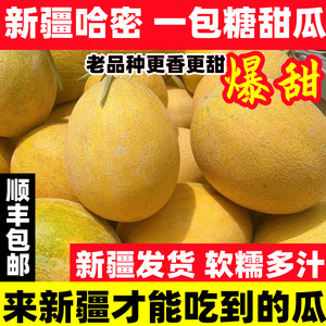 香瓜甜瓜新鲜10斤一包糖哈密瓜新疆原产地发货黄金蜜瓜当季整箱