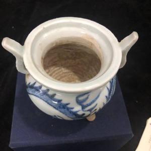 元青花龙纹香炉