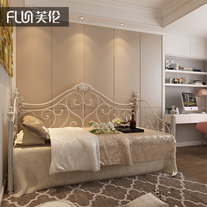 欧式现代简约沙发床网红铁艺床小户型书房客厅坐卧两用单人公主床