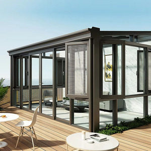 上海玻璃房阳光房定制铝合金阳光房露台别墅阳光房阳光板移动房