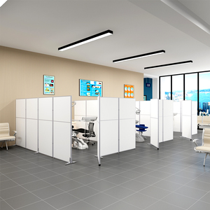 口腔牙科活动隔断诊所医用玻璃屏风办公室车间移动折叠简易矮隔墙