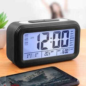 电子闹钟电子表计时器时间表钟学生用创意床头静音夜光小简约数字