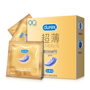 杜蕾斯 紧型超薄装(紧closefit)3只/盒 男用安全套紧薄润滑qb