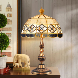 美式全铜台灯复古纯铜欧式卧室床头灯主卧创意温馨奢华客厅书房小