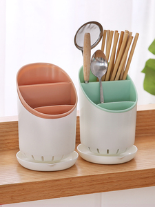 沥水筷子新款收纳儿童装筷子置物架。厨具家用和的盒勺子放盒子筒