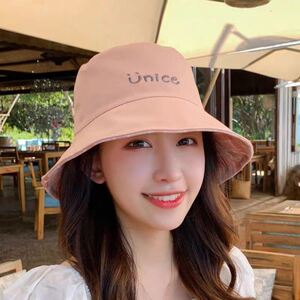 粉色渔夫帽春天戴的女士帽子减龄气质有型日系遮阳个性拍照百搭