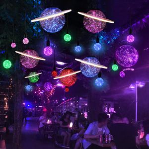 网红星空球吊灯工业风烧烤酒吧清吧餐厅吊顶装饰网红打卡点氛围灯