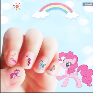 儿童美甲贴贴手指甲的女童只加帖公主指甲贴片小孩儿贴纸网红卡通