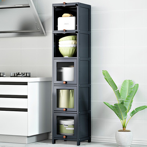 窄柜夹缝柜厨房长条柜置物柜家用墙边橱柜客厅带门角落收纳储物柜