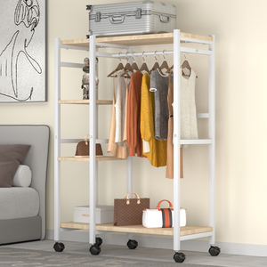 衣柜简约现代加粗加厚开放式简易衣架柜家用卧室小户型收纳衣橱