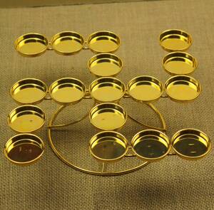 居家卍字万字酥油灯座烛台 灯座 灯架 蜡烛座 万字莲花灯架烛台