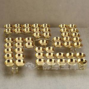 居家灯具 49盏双排万字卍字莲花酥油灯座佛油灯架万字包邮烛台