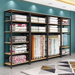 家纺店货架展示架床上用品四件套被子被芯枕头布料仓储货架置物架