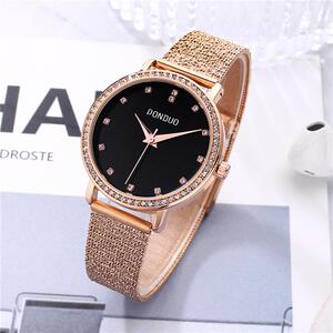 复古时尚圆盘手表 潮流石英腕表女学生表防水手表微商抖音爆款