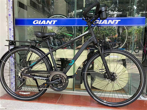 捷安特帝柏trooper5300男女长途旅行蝴蝶弯把避震公路自行车30速