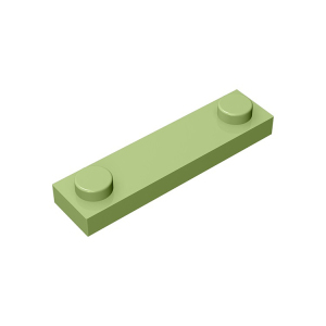 砖友MOC 92593小颗粒拼插积木兼容乐高配件1x4带2个颗粒薄板41740