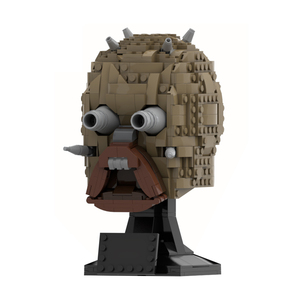 砖友moc-73338 塔斯肯人头盔面具兼容乐高星球大战突击队积木模型