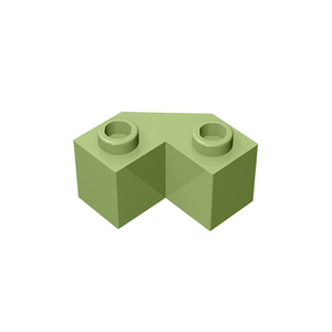 砖友MOC 87620 小颗粒益智积木兼容乐高零配件 2x2斜角多面砖