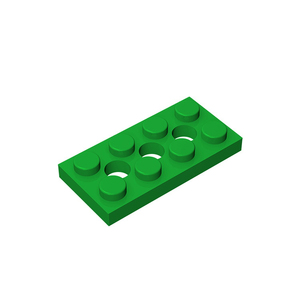 砖友MOC 3709 小颗粒积木散件单片兼容乐高零配件 2x4带3孔平板