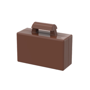 砖友MOC 4449 小颗粒拼插积木散件兼容乐高基础配件 手提箱公文包