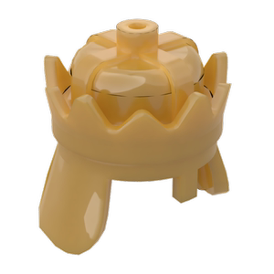 砖友moc 71015 兼容乐高积木国产零配件 人仔城堡国王皇冠帽子