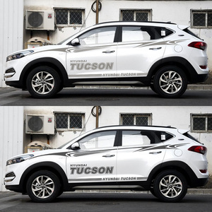 现代全新途胜ix45车贴拉花车身腰线贴纸新途胜改装专用装饰彩条贴