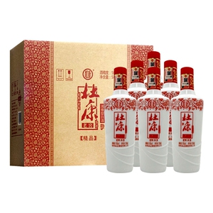 杜康老窖精品白酒50度500ml高度浓香型6瓶装整箱粮食酒清仓处理