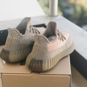 椰子鞋350v2满天星真爆莆田鞋过毒版纯白脏橙潮冰蓝yezi yeezy